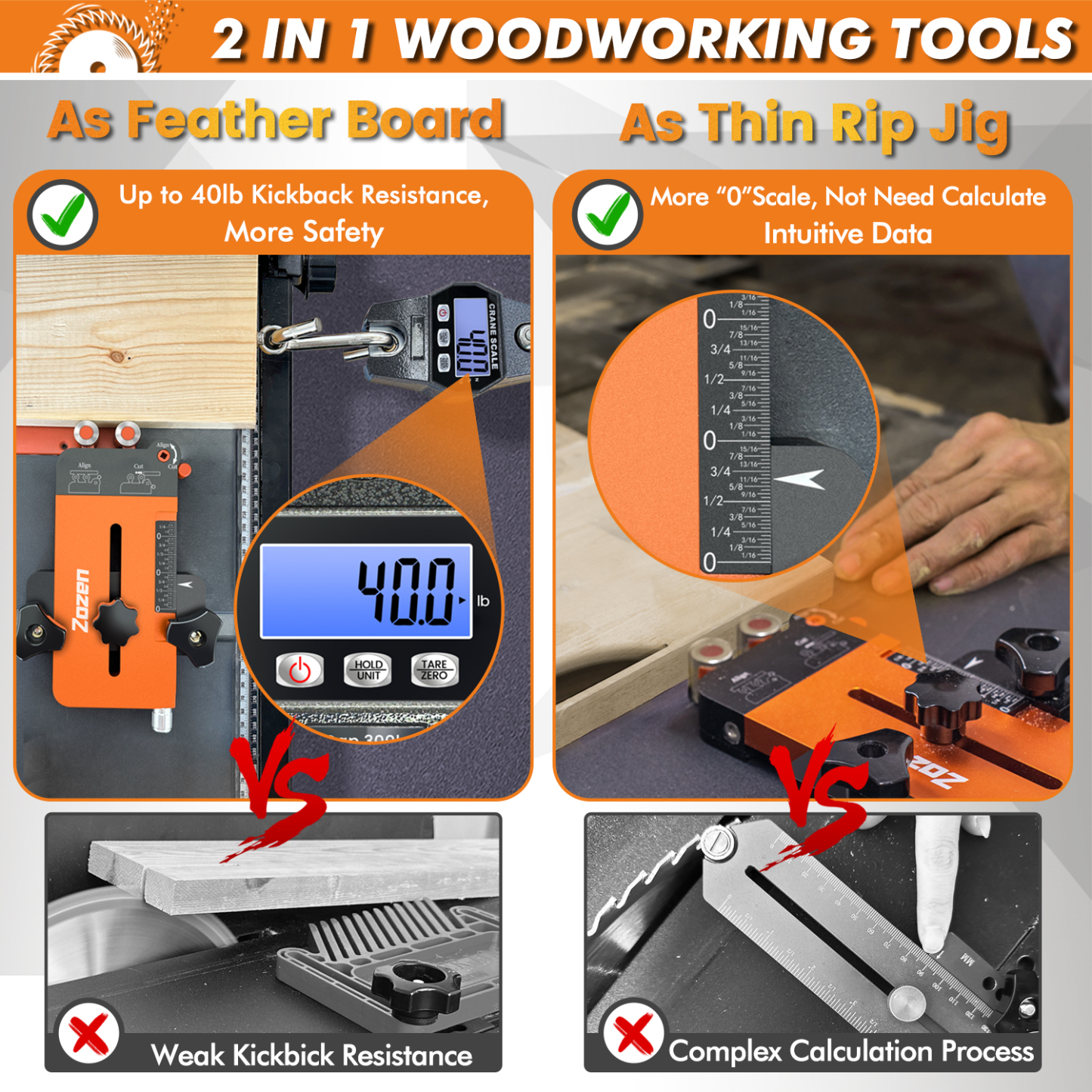2in1 Woodworking Tools