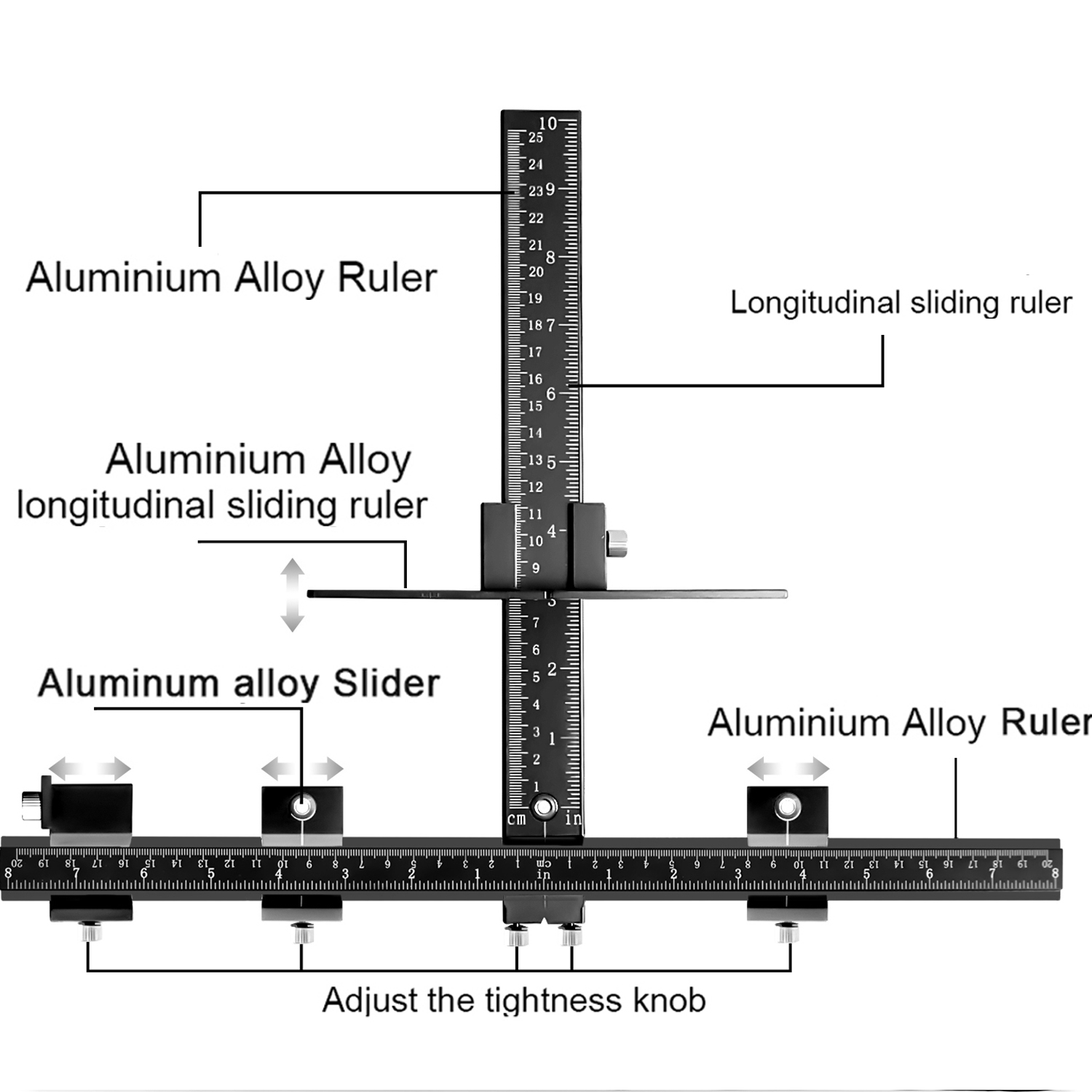 Aluminum Cabinet Hardware Jig