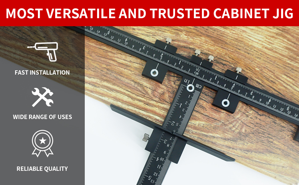 Aluminum Cabinet Hardware Jig