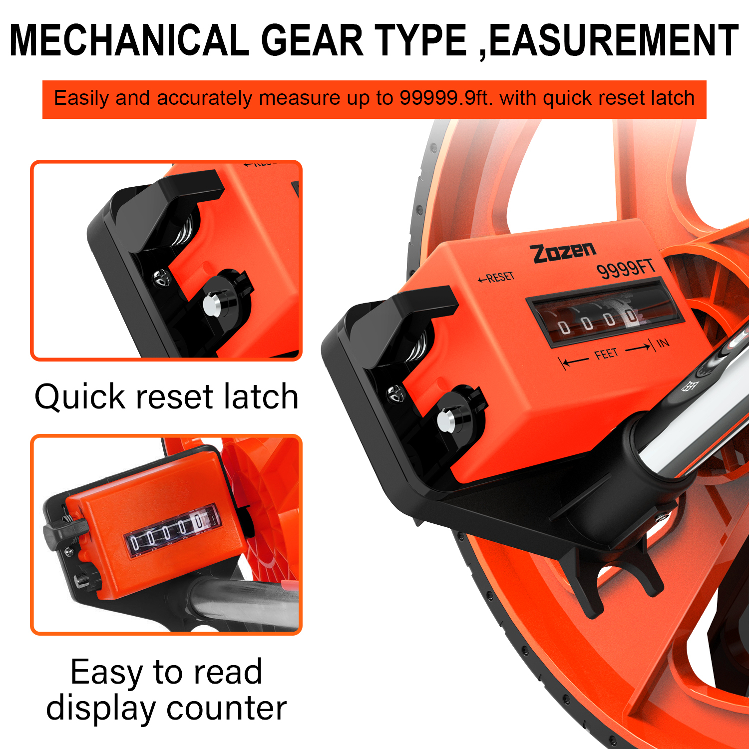 Zozen Distance Measuring Wheel with 20pcMarking Flags