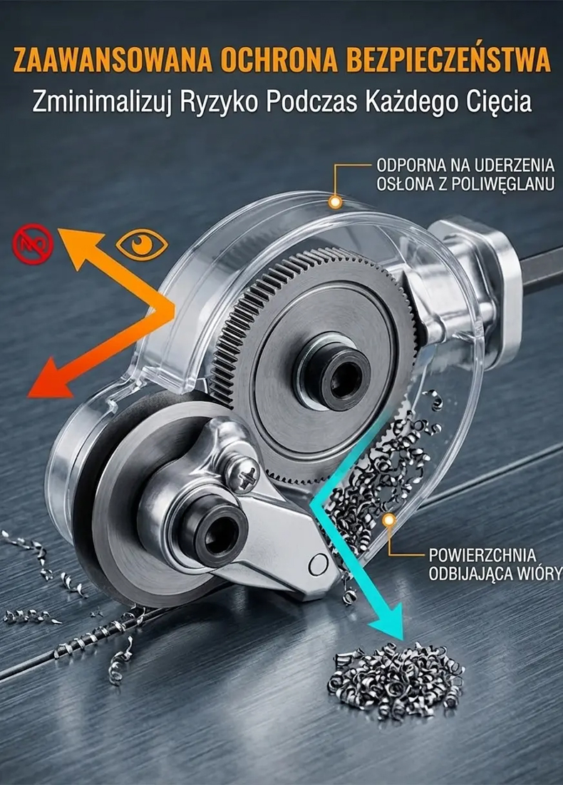 🛡️ Bezpieczniej niż szlifierka –zero iskier, zero ryzyka! 