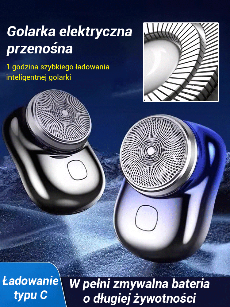 🔥Przenośna golarka elektryczna🪒Wodoodporna konstrukcja