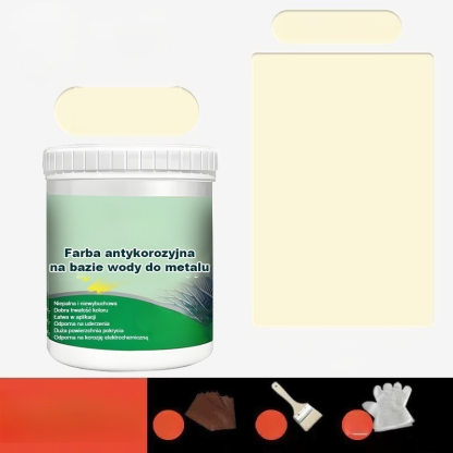 🔥Wielofunkcyjna ochronna farba metaliczna na bazie wody 🎨 Ochrona przed rdzą i trwałość