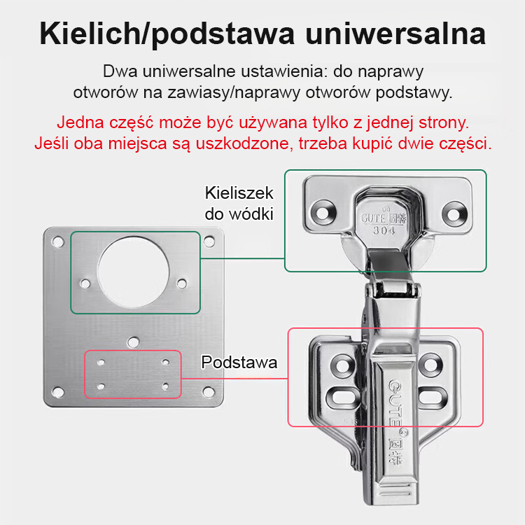 Stalowa łączka naprawcza 💪 Naprawa luźnych lub wypadających drzwi w zaledwie 10 minut 🛠️