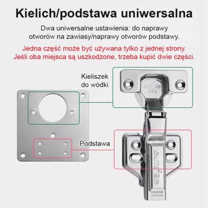 Stalowa łączka naprawcza 💪 Naprawa luźnych lub wypadających drzwi w zaledwie 10 minut 🛠️