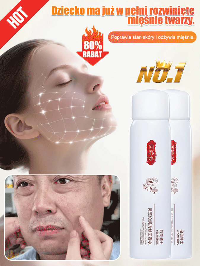 🍄✨ Młodzieńcza skóra dzięki sile natury! Wypróbuj tonik przeciwzmarszczkowy i odmładzający Lingzhi już teraz! 💧🌿