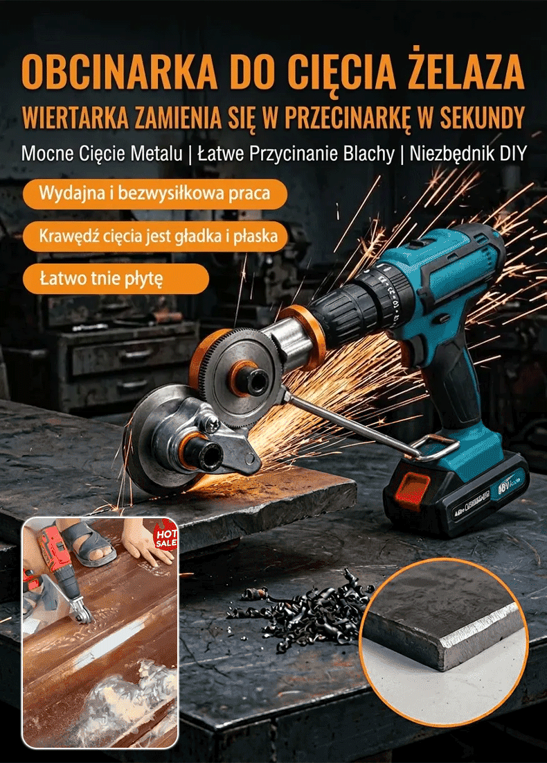 🛡️ Bezpieczniej niż szlifierka –zero iskier, zero ryzyka! 