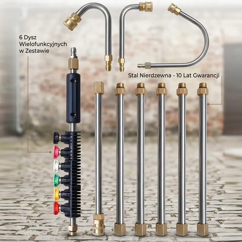 💧Za 10 sekund promění vaše stěny a stropy k nepoznání, nerezová čisticí hlava s 10násobným tlakem vody!