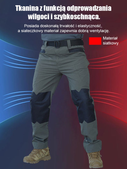 🧢Męskie spodnie taktyczne💦 Elastyczna i wodoodporna konstrukcja, dostosowująca się do różnych warunków