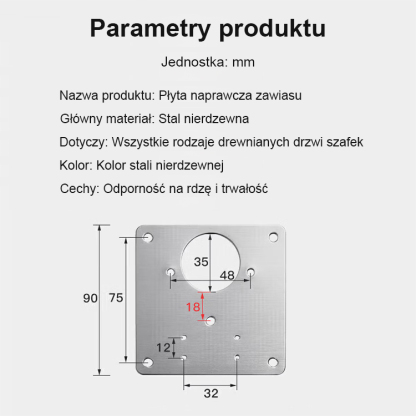 Stalowa łączka naprawcza 💪 Naprawa luźnych lub wypadających drzwi w zaledwie 10 minut 🛠️