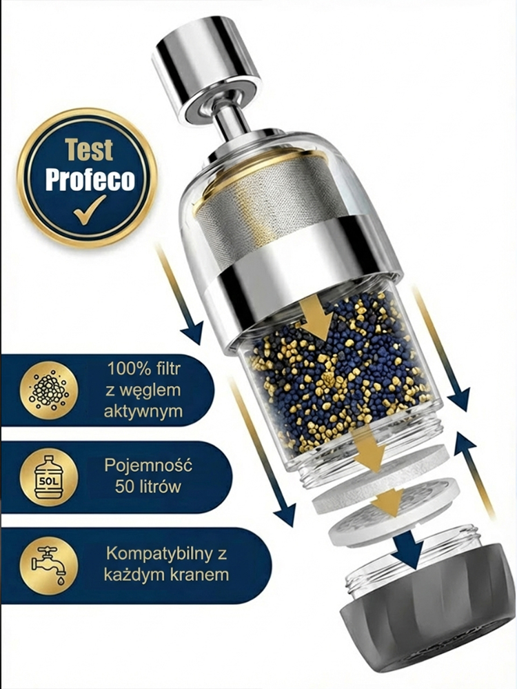 ✨Usuń 99% bakterii, woda prosto z kranu nadaje się do picia - zdrowe nawodnienie! ✨