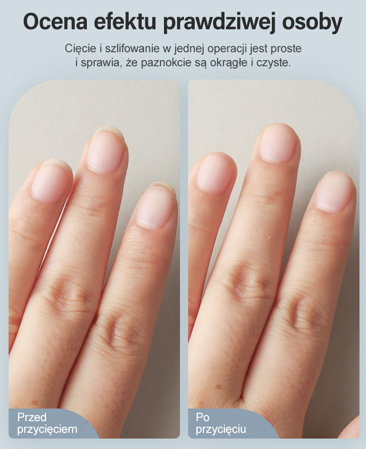 ✂️Precyzyjna elektryczna maszynka do strzyżenia paznokci⚡ Efektywne przycinanie, łatwa pielęgnacja paznokci