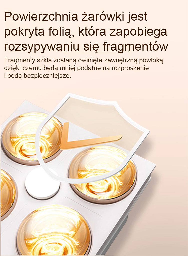 Szybko nagrzewające się światło pokojowe, ciesz się ciepłem gdziekolwiek jesteś.