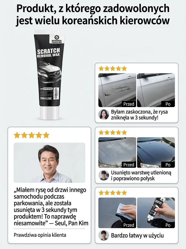 🛠️Zestaw Ratunkowy dla Auta: Zetrzyj Rysy jak Gumką (Ochrona Lakieru)