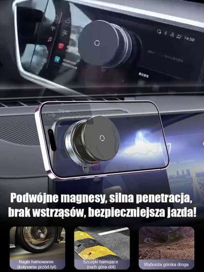 ✨Magnetyczny Uchwyt Próżniowy: Twój Telefon Już Nigdy Nie Upadnie!