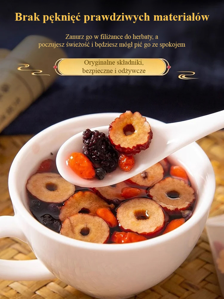 Herbata z morwy i goji 💪 wzmacnia nerki i dodaje energii 🚀 sprawi, że będziesz silniejszy i pełen życia