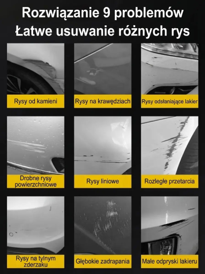 🛠️Zestaw Ratunkowy dla Auta: Zetrzyj Rysy jak Gumką (Ochrona Lakieru)