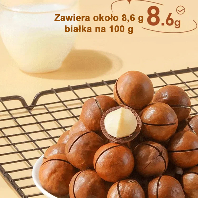 ✨Król Orzechów: Świeże Orzechy Makadamia (Naturalna Ochrona Serca i Mózgu) 