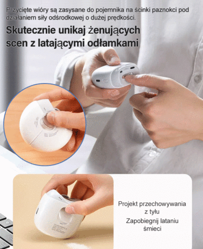 ✂️Precyzyjna elektryczna maszynka do strzyżenia paznokci⚡ Efektywne przycinanie, łatwa pielęgnacja paznokci