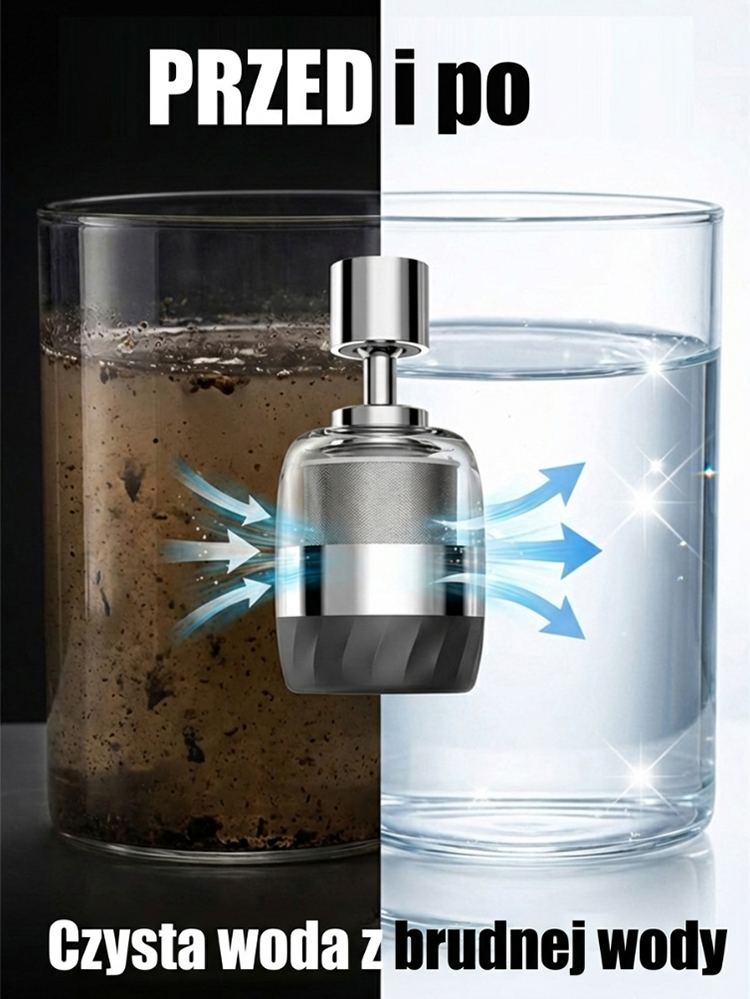 ✨Usuń 99% bakterii, woda prosto z kranu nadaje się do picia - zdrowe nawodnienie! ✨