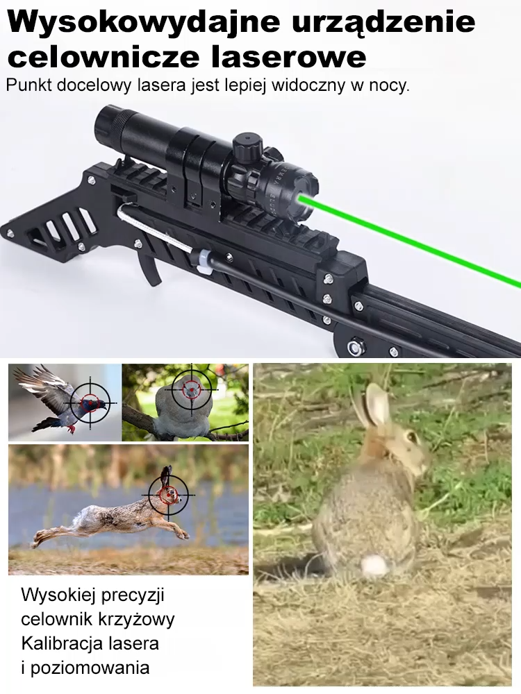 ⚡️Laserowy celownik do procy, 99,5% precyzji, niezbędny podczas campingu i wędkowania!