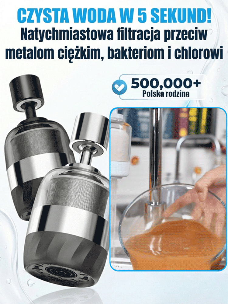 ✨Usuń 99% bakterii, woda prosto z kranu nadaje się do picia - zdrowe nawodnienie! ✨