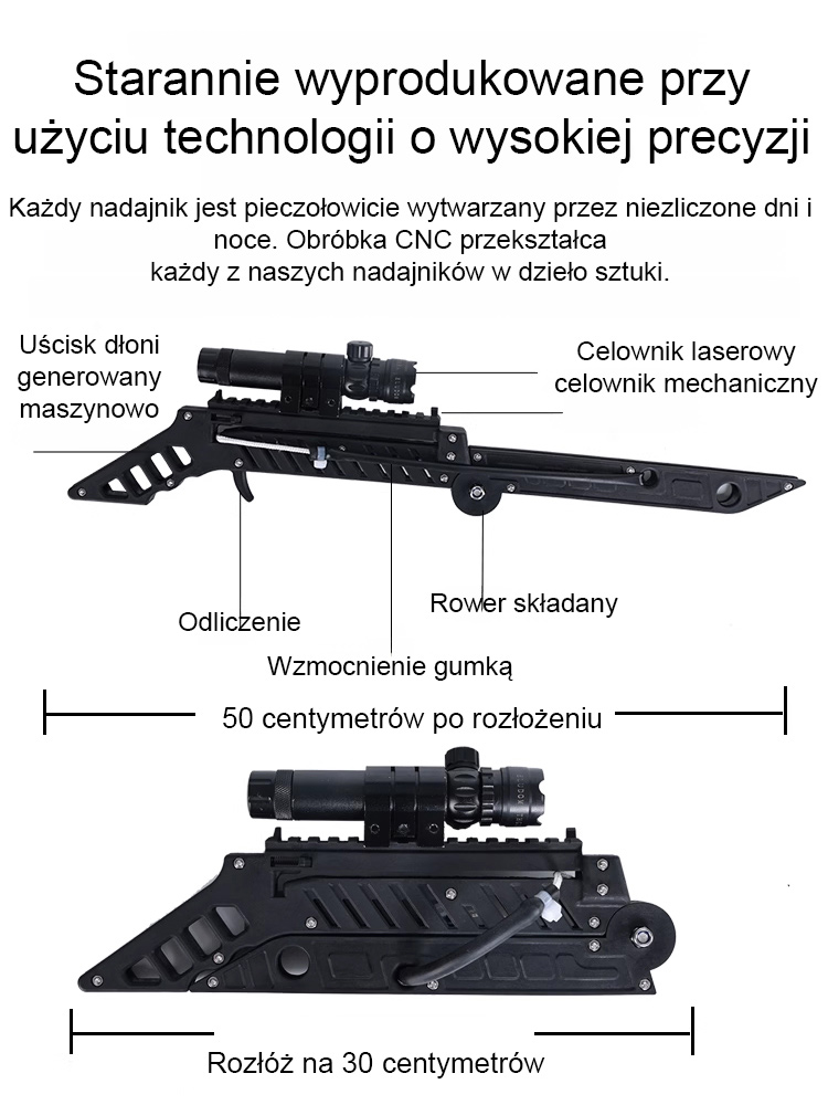 ⚡️Laserowy celownik do procy, 99,5% precyzji, niezbędny podczas campingu i wędkowania!