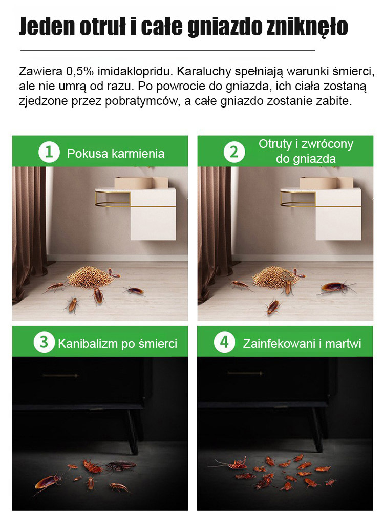 👶Ekologiczny, nietoksyczny środek na karaczany do domu 🏡Bezzapachowy i niedrażniący, usuwa karaczany w 3 dni