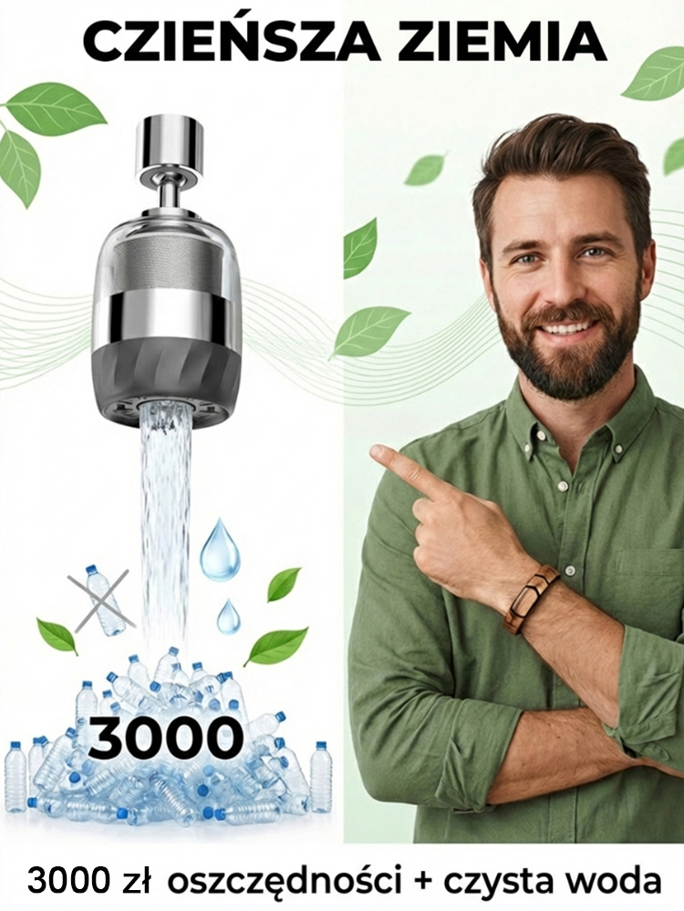 ✨Usuń 99% bakterii, woda prosto z kranu nadaje się do picia - zdrowe nawodnienie! ✨