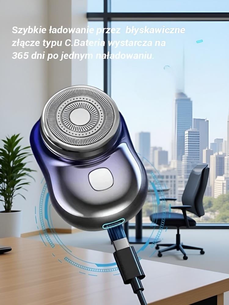 🔥Przenośna golarka elektryczna🪒Wodoodporna konstrukcja