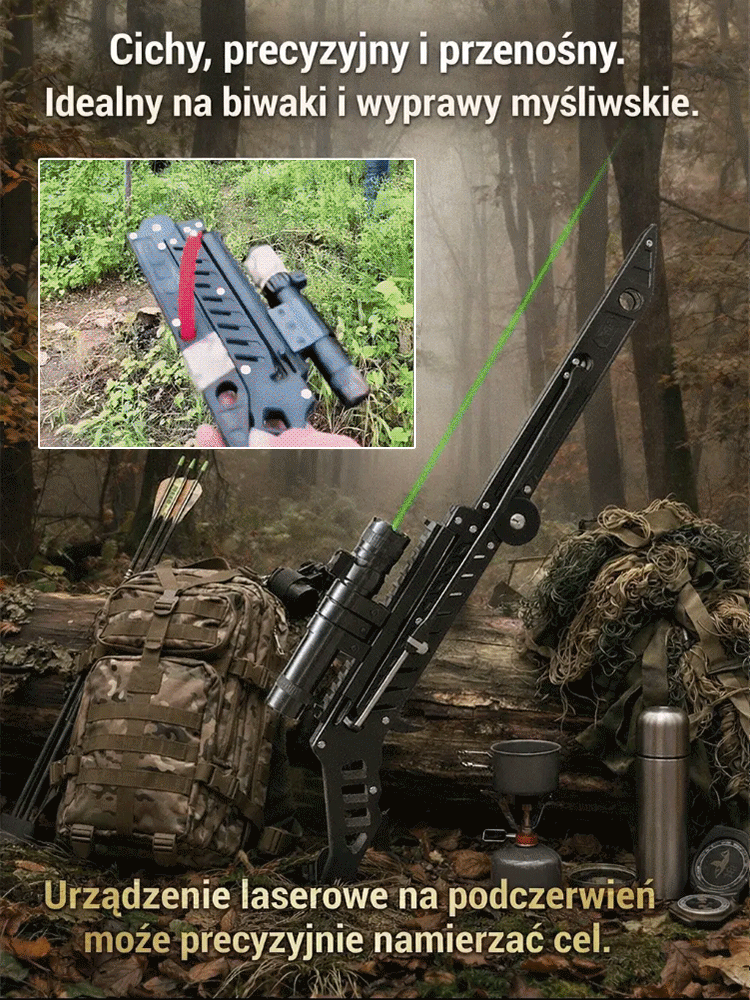 ⚡️Laserowy celownik do procy, 99,5% precyzji, niezbędny podczas campingu i wędkowania!