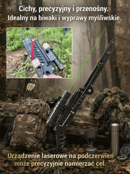 ⚡️Laserowy celownik do procy, 99,5% precyzji, niezbędny podczas campingu i wędkowania!