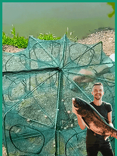 🎣 Automatyczny połów + szybkie składanie, automatyczne zamykanie bez ucieczki ryb