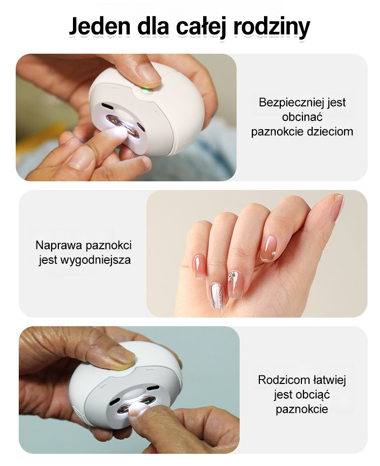 ✂️Precyzyjna elektryczna maszynka do strzyżenia paznokci⚡ Efektywne przycinanie, łatwa pielęgnacja paznokci