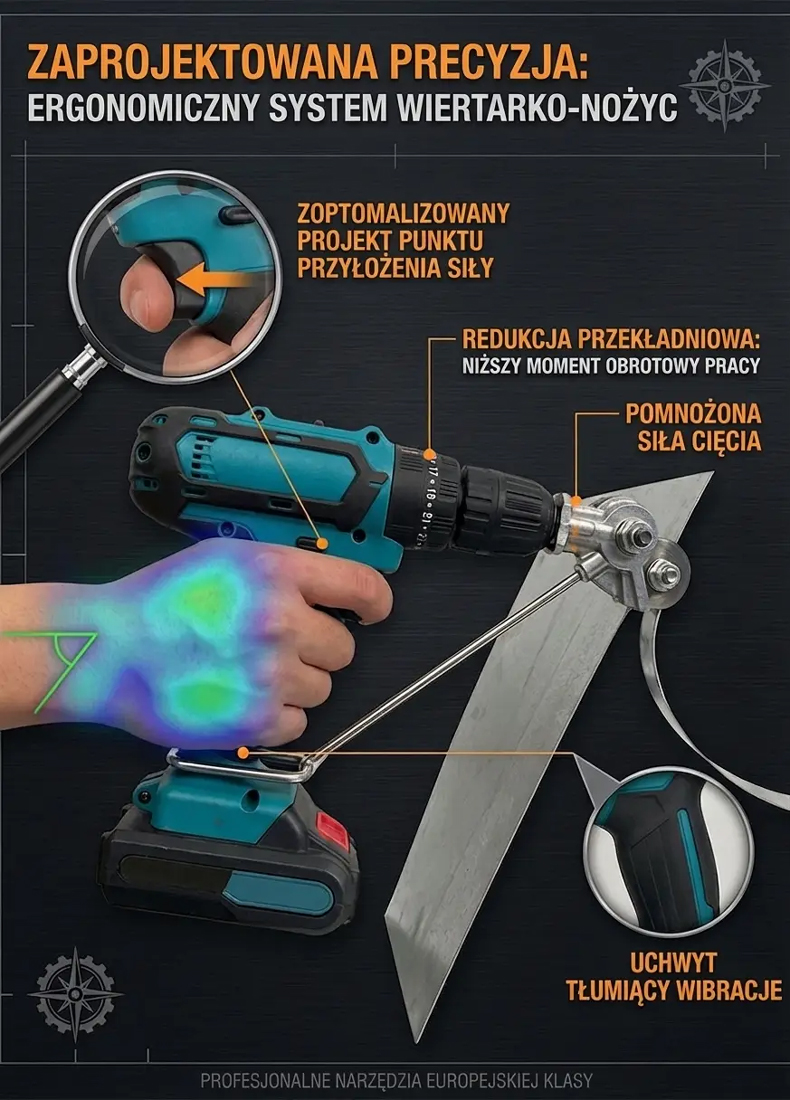 🛡️ Bezpieczniej niż szlifierka –zero iskier, zero ryzyka! 