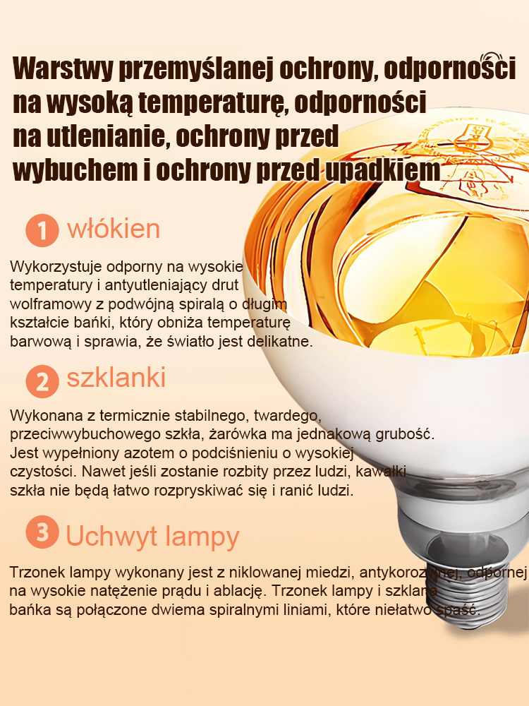 Szybko nagrzewające się światło pokojowe, ciesz się ciepłem gdziekolwiek jesteś.