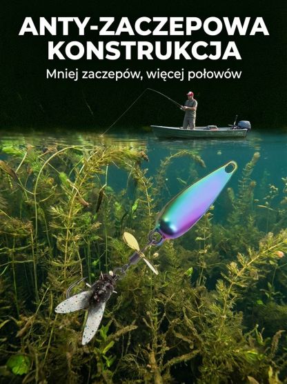 🎣 【Półgodzinny połów! Ręcznie robiona, błyszcząca przynęta z wirującym śmigłem, nieodparta „podwodna przynęta” dla ryb】