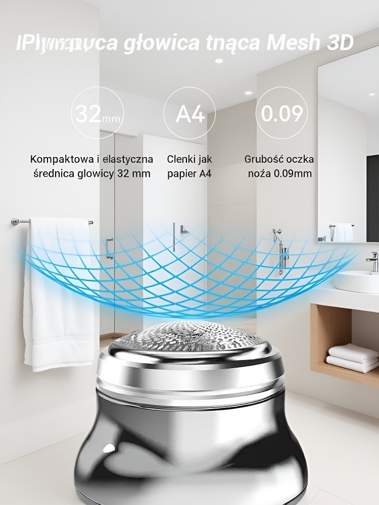 🔥Przenośna golarka elektryczna🪒Wodoodporna konstrukcja