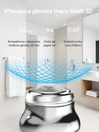 🔥Przenośna golarka elektryczna🪒Wodoodporna konstrukcja