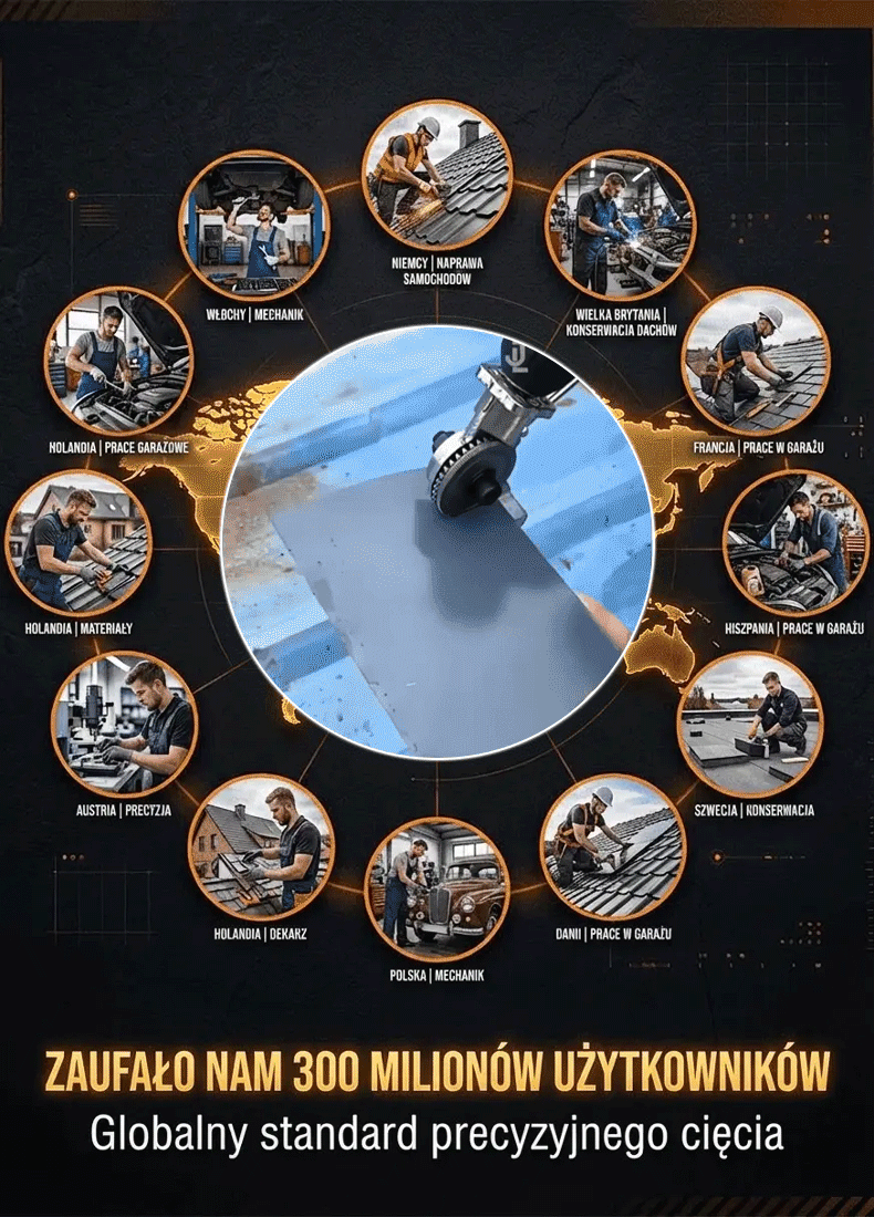 🛡️ Bezpieczniej niż szlifierka –zero iskier, zero ryzyka! 