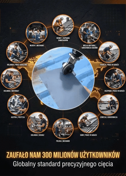 🛡️ Bezpieczniej niż szlifierka –zero iskier, zero ryzyka! 