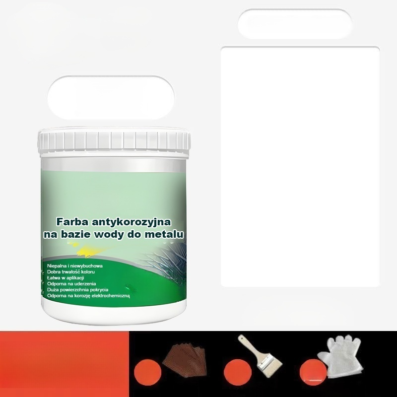 🔥Wielofunkcyjna ochronna farba metaliczna na bazie wody 🎨 Ochrona przed rdzą i trwałość