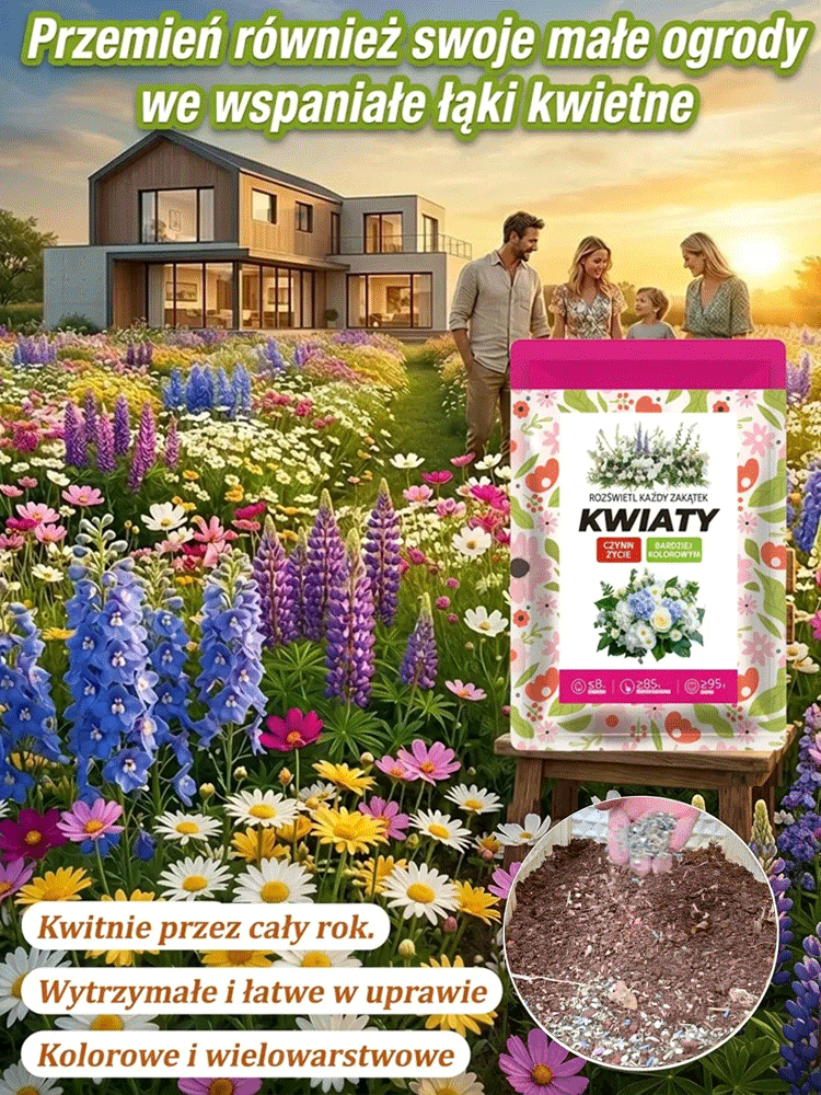 🌸 Chcesz mieć przepiękny ogród? Już teraz wysiewaj, a w kwietniu będziesz mógł cieszyć się widokiem kwitnących kwiatów! 🌸
