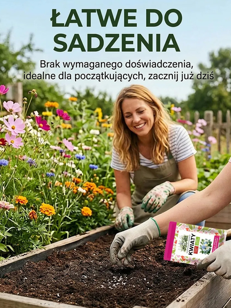 🌸 Chcesz mieć przepiękny ogród? Już teraz wysiewaj, a w kwietniu będziesz mógł cieszyć się widokiem kwitnących kwiatów! 🌸