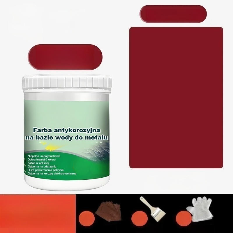 🔥Wielofunkcyjna ochronna farba metaliczna na bazie wody 🎨 Ochrona przed rdzą i trwałość