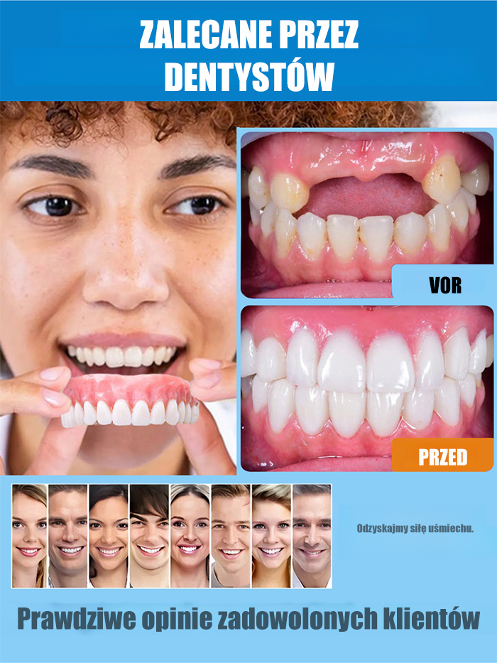 ✨Proteza samodzielnie kształtowana z podwójnym certyfikatem, dostosowana w 3 minuty, wykonana z medycznej silikonu, zapewniająca precyzyjne dopasowanie.