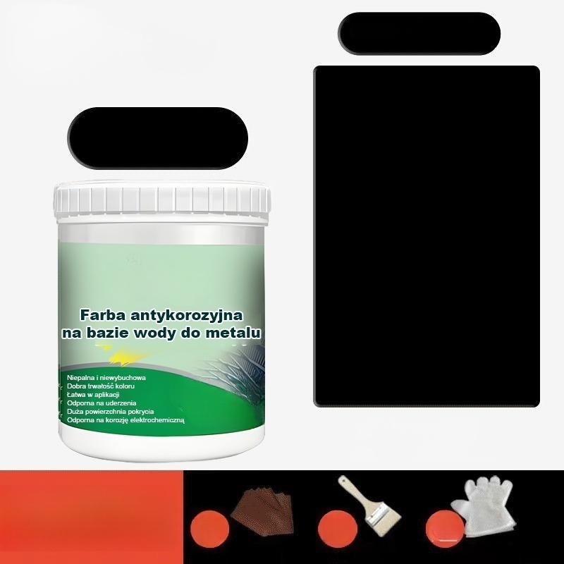 🔥Wielofunkcyjna ochronna farba metaliczna na bazie wody 🎨 Ochrona przed rdzą i trwałość