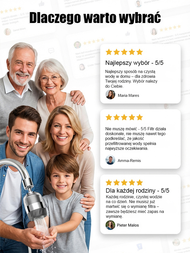 ✨Usuń 99% bakterii, woda prosto z kranu nadaje się do picia - zdrowe nawodnienie! ✨
