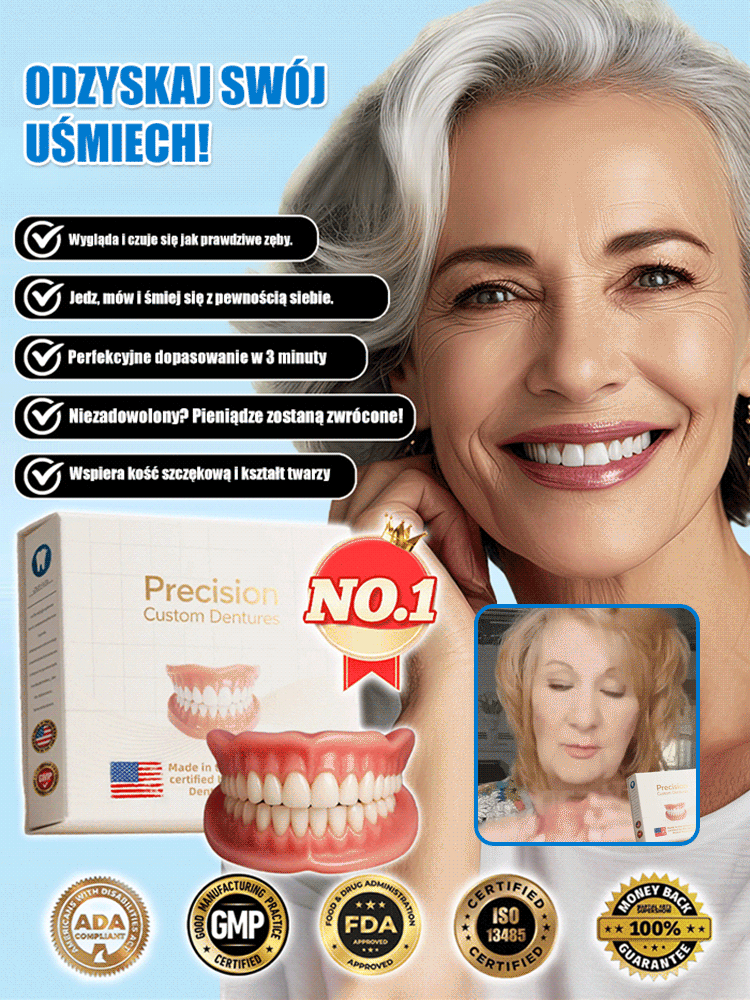 ✨Proteza samodzielnie kształtowana z podwójnym certyfikatem, dostosowana w 3 minuty, wykonana z medycznej silikonu, zapewniająca precyzyjne dopasowanie.