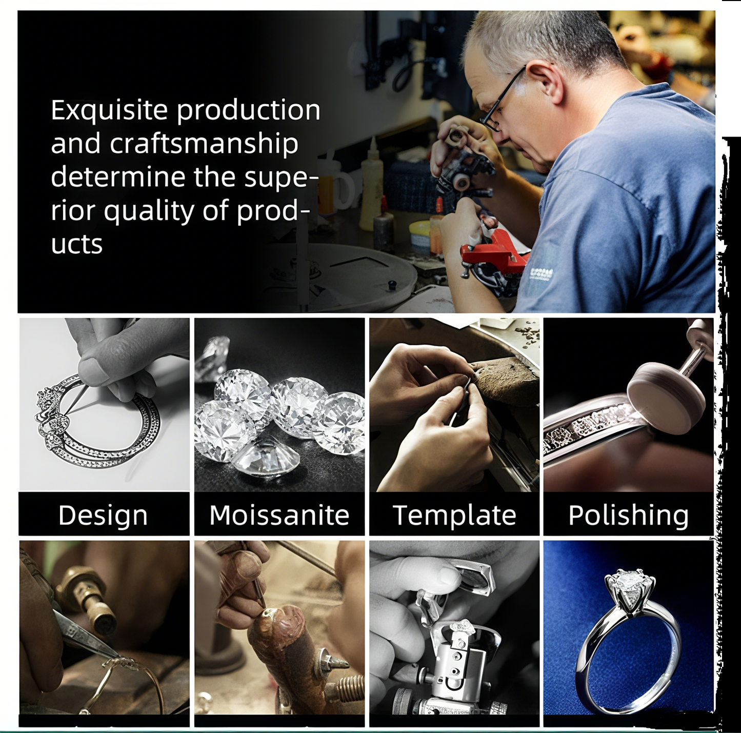 💍S925 pure silver niche moissanite ring💍